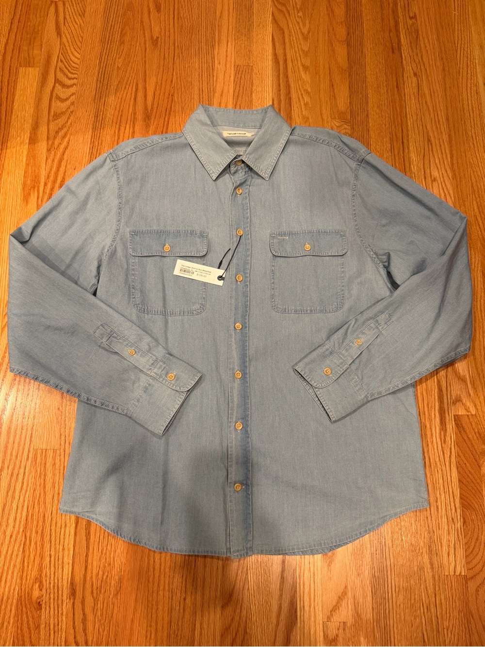 Taylor Stitch Light Blue Chambray Button-Up Shirt